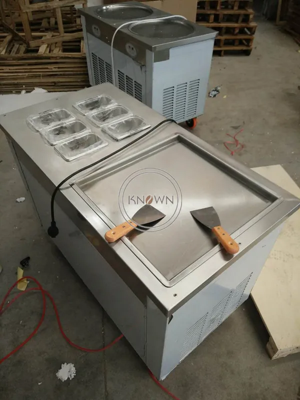 Автоматическая машина для приготовления жареного мороженого льда ролик