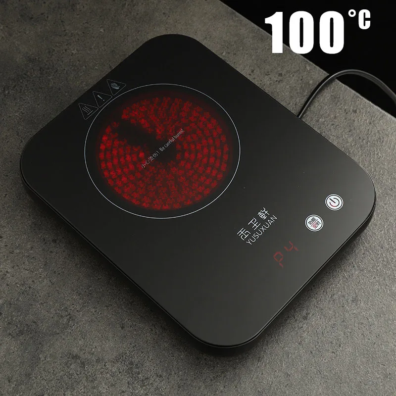 800W Electric Stove 100°C Cup Heater Smart Tea Stove Electric Hot Plate Heating Furnace Mini Induction Heater Tea Maker 220V