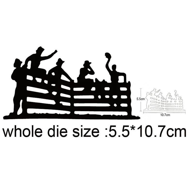

2020 Craft dies Man Band Fence Frame Metal Cutting Dies Diy Scrapbooking dies Embossing Die Cuts Paper Cards Album Stencils dies