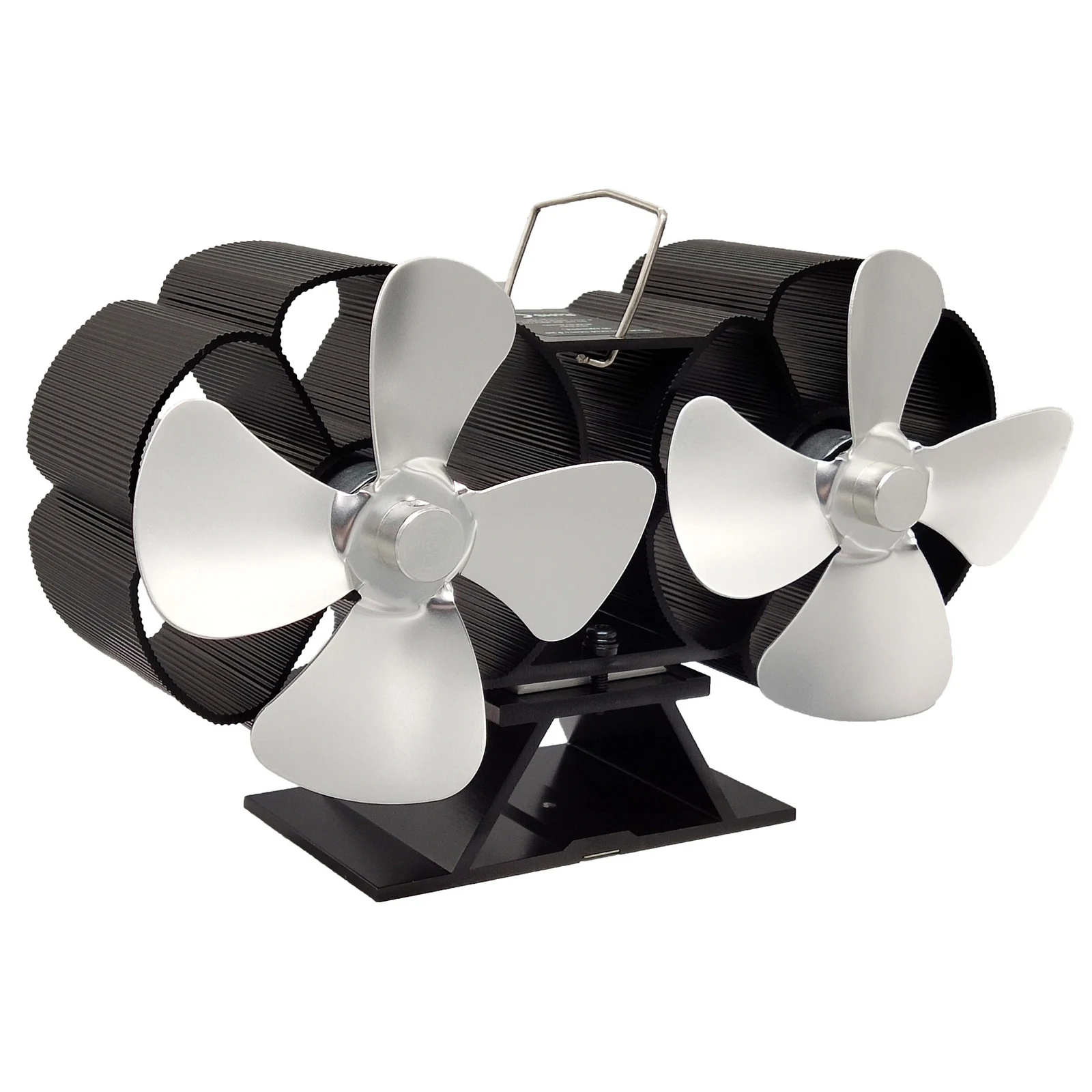 Вентилятор для камина с двойной головкой 8 лопастей вентилятор печи работающий