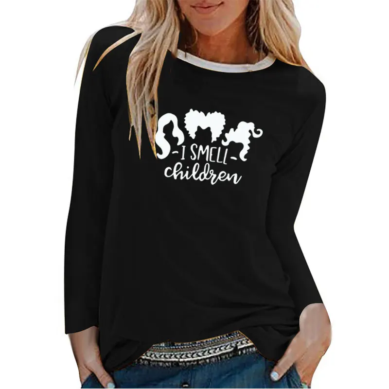 

Футболка женская с длинным рукавом и круглым вырезом, на осень/зиму