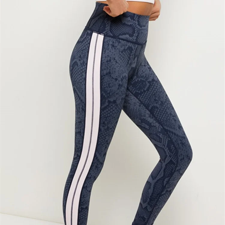 

Sports tights women's Yoga Fitness clothes 9-point pants closed waist hip lifting corset pants elastic medium high waist hip