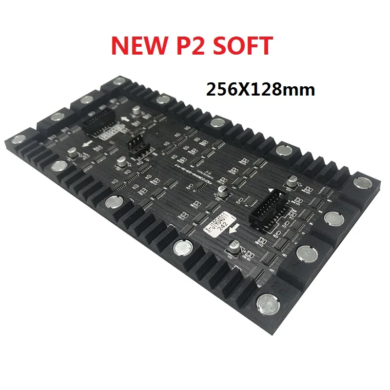 Гибкий цветной RGB-модуль P2 256x128 мм 128x64 пикселей 32s изогнутый мягкий светодиодный