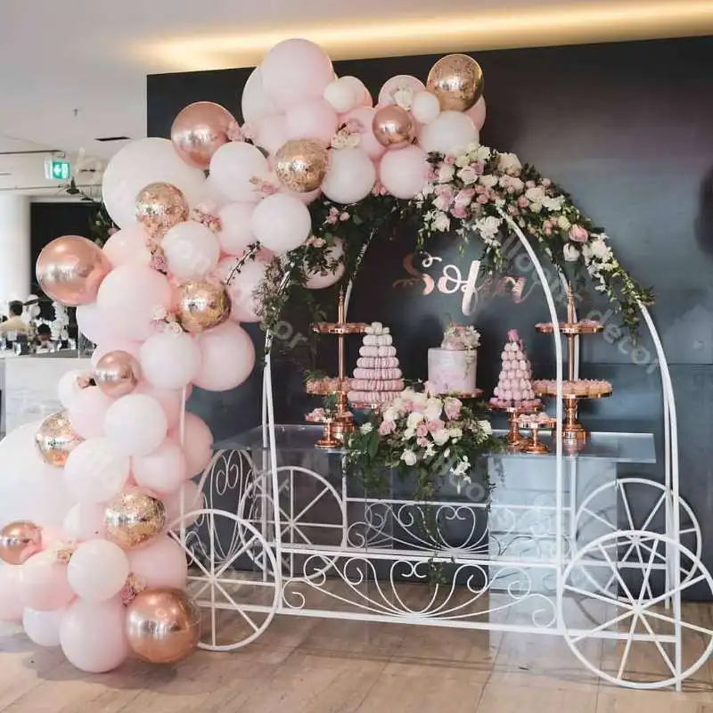 97 шт 4D круглый шар цвета розового золота гирлянда Арка разных светильник розовый