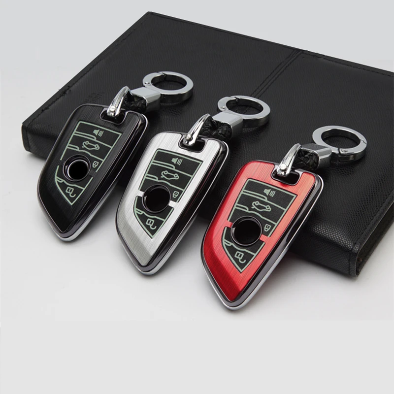 Световой Алюминий брелок для автомобильных ключей Чехол BMW F10 F20 F30 1 3 4 5 6 7 серия X3 X4