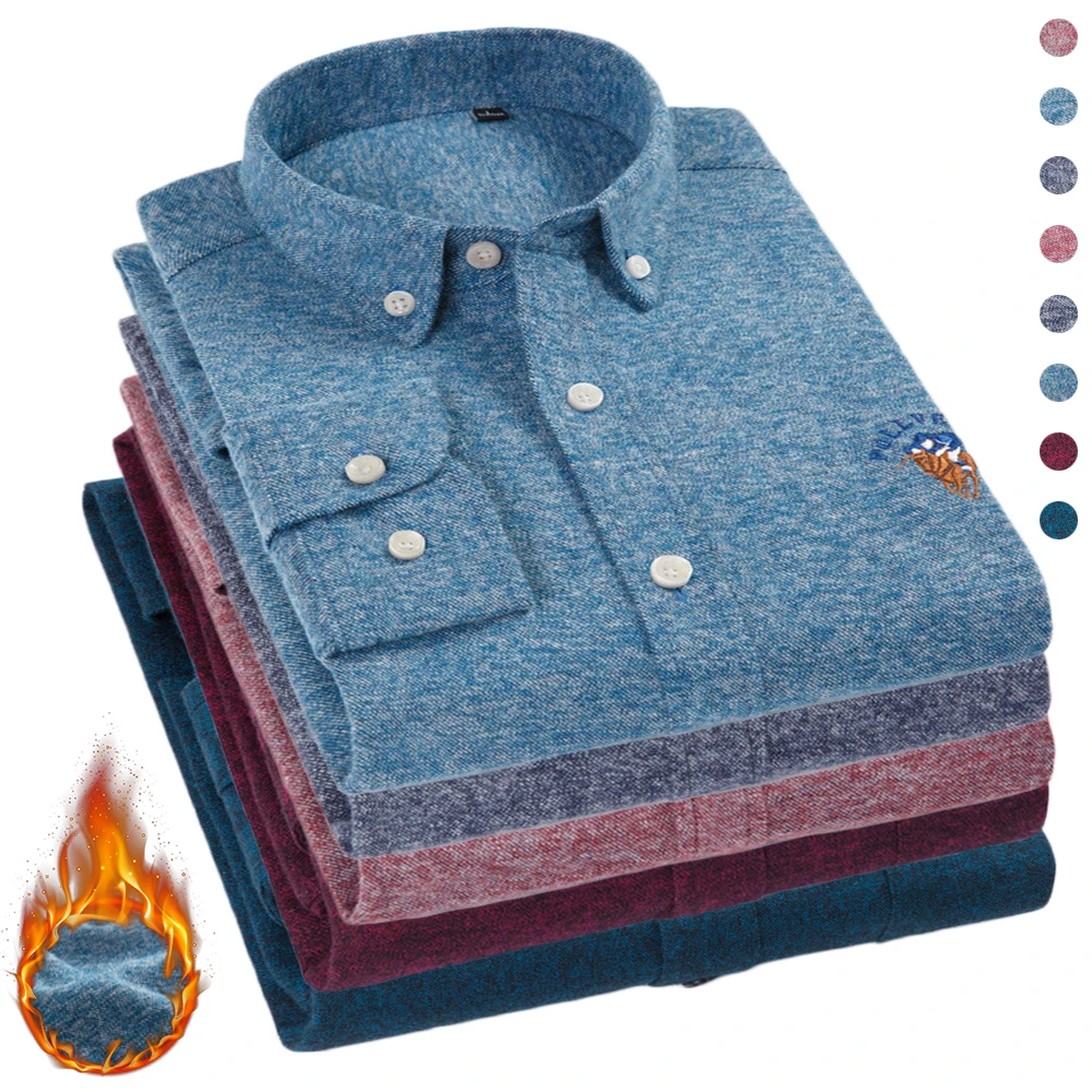 NIGRITY осень зима Мужская Фланелевая рубашка из 100% хлопка новая модель высокое