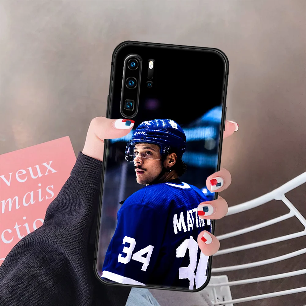

Matthews Hockey Ice Phone Case Cover Hull For Huawei P8 P9 P10 P20 P30 P40 Lite Pro Plus Smart Z 2019 black Bumper Tpu Etui