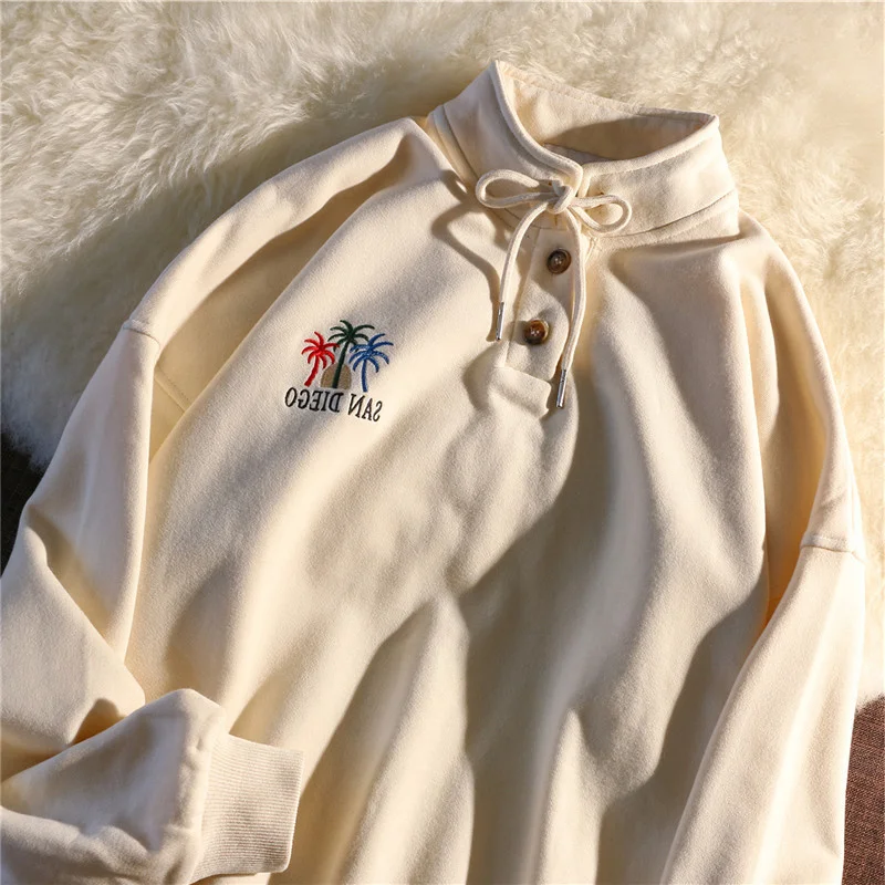 

Женский тонкий свитер с вышивкой в американском ретро-стиле