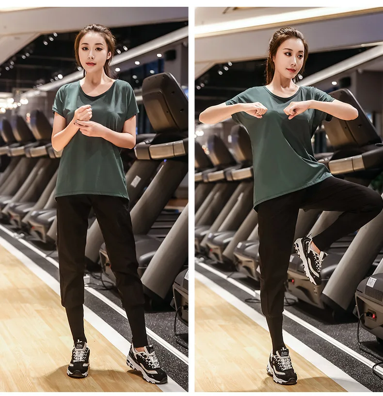 Женская футболка с коротким рукавом для фитнеса и йоги|Рубашки йоги| |