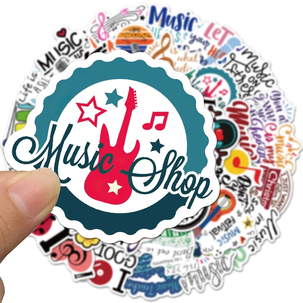 Музыкальные наклейки мотивационные водонепроницаемые для взрослых и детей