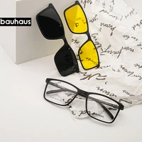 magnet flat polarized sunglasses men big frame glasses ultem clip sunglasses glasses men clips x3180