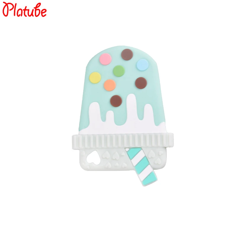 Силиконовый Прорезыватель для зубов 1 шт. с милым мультяшным мороженым DIY
