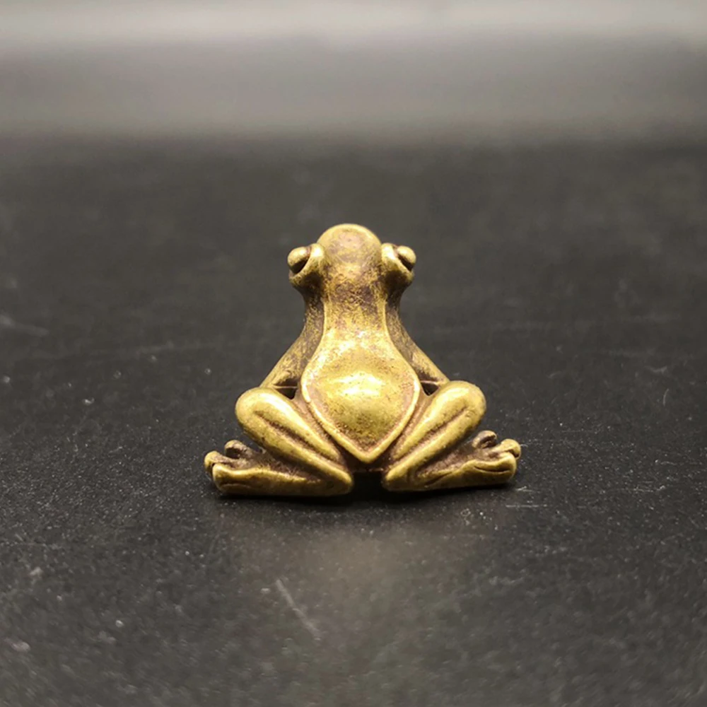 Подарок на Новый год 2020 1 шт. маленькие медные фигурки в виде маленькой лягушки