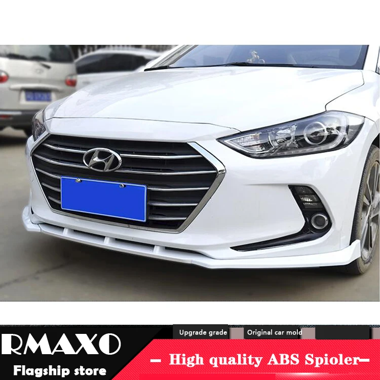 For Hyundai Elantra ABS Rear Bumper Diffuser Protector 2016-2017 Body kit bumper rear Front shovel lip spoiler | Автомобили и