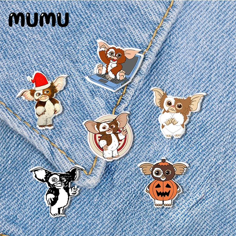 Брошь Gremlins акриловая на лацкан булавка ручной работы с эпоксидной смолой