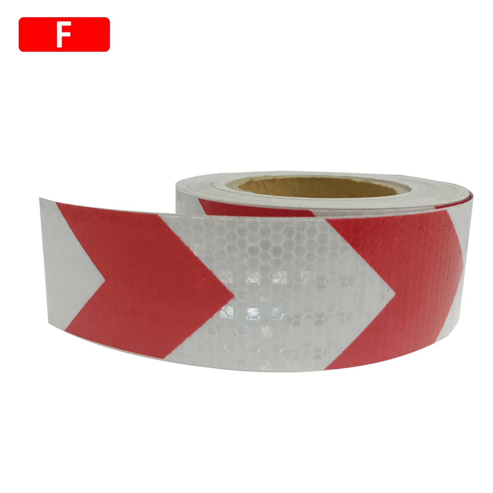 

5cm*300cm Car Arrow Reflective Tape Styles Decoration Stickers Car Warning Safety Reflection Tape Film Auto Reflector Sticker