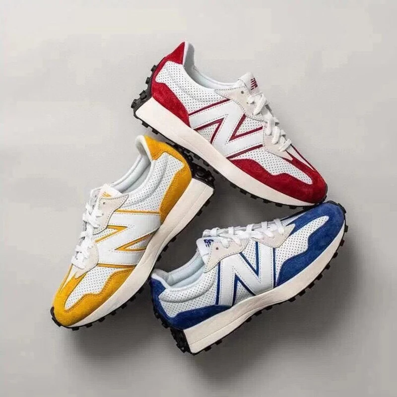 

Кожаные кроссовки Pioneer New Balance 327, женские кроссовки в стиле ретро, мужские кроссовки в стиле ретро для бега