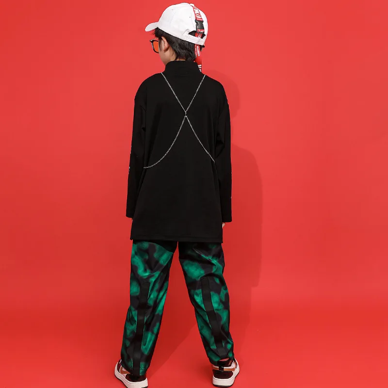 

Boy's hip-hop clothing, T-shirt, big T-shirt, girl's, boy's long sleeve Street pants, dance dress