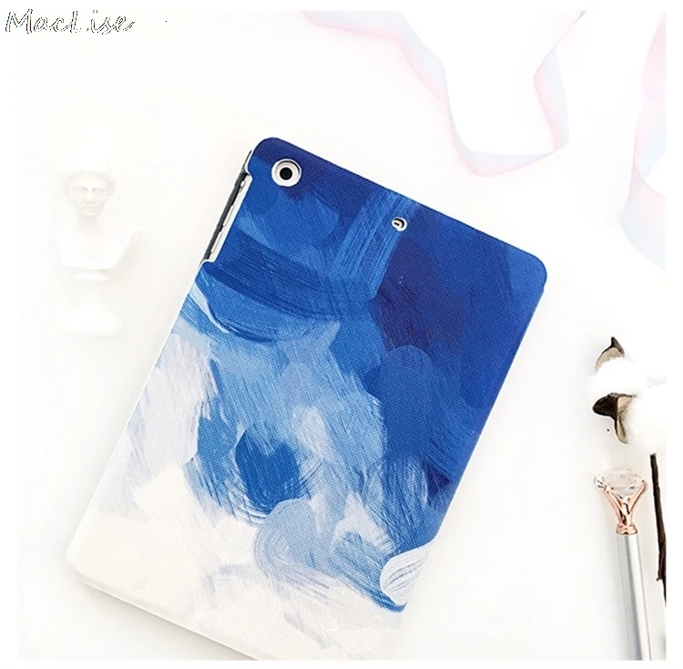 Illustrations PU and PC Material Support Protective Cover Case For iPad Air 1 2 Mini 1234 iPad 234 iPad 9.7inch