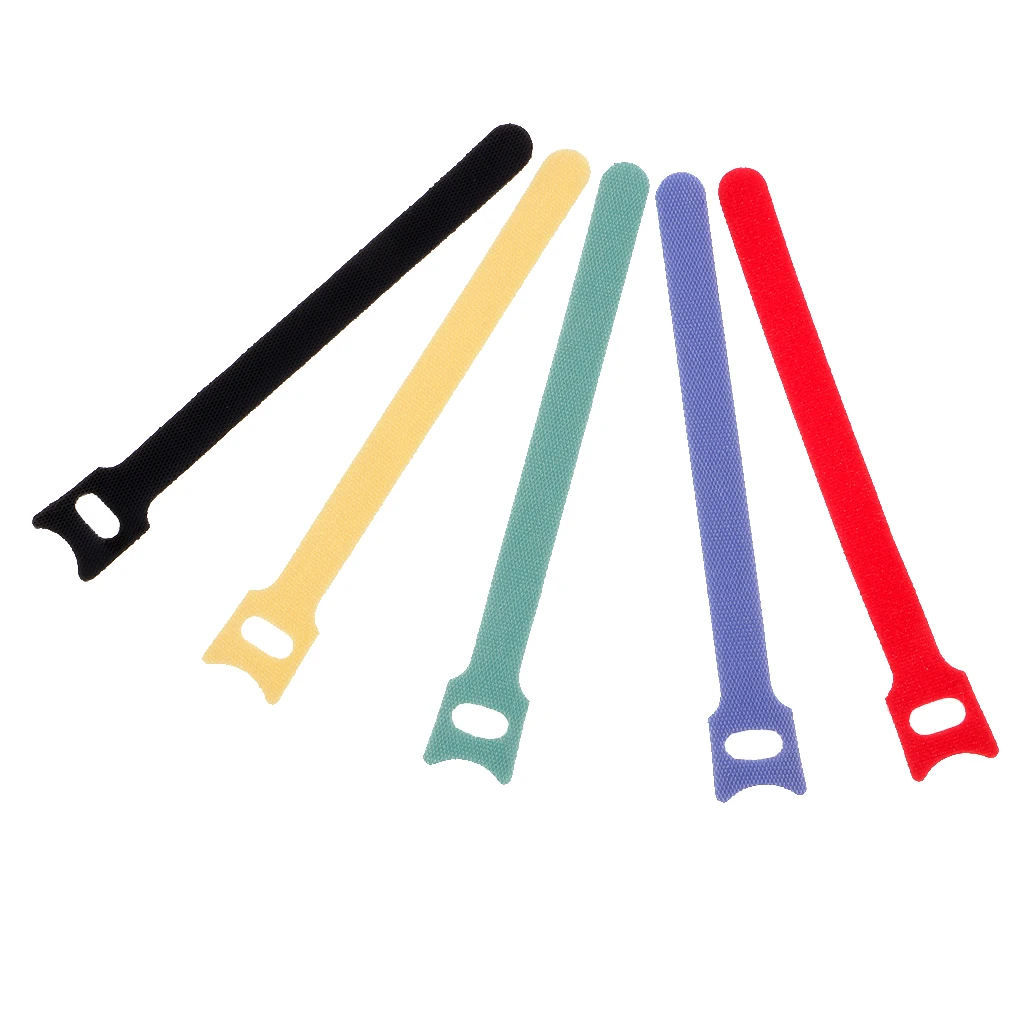 50 штук Многоразовые Крюк & петля крепления Кабельные ремни стяжки провода