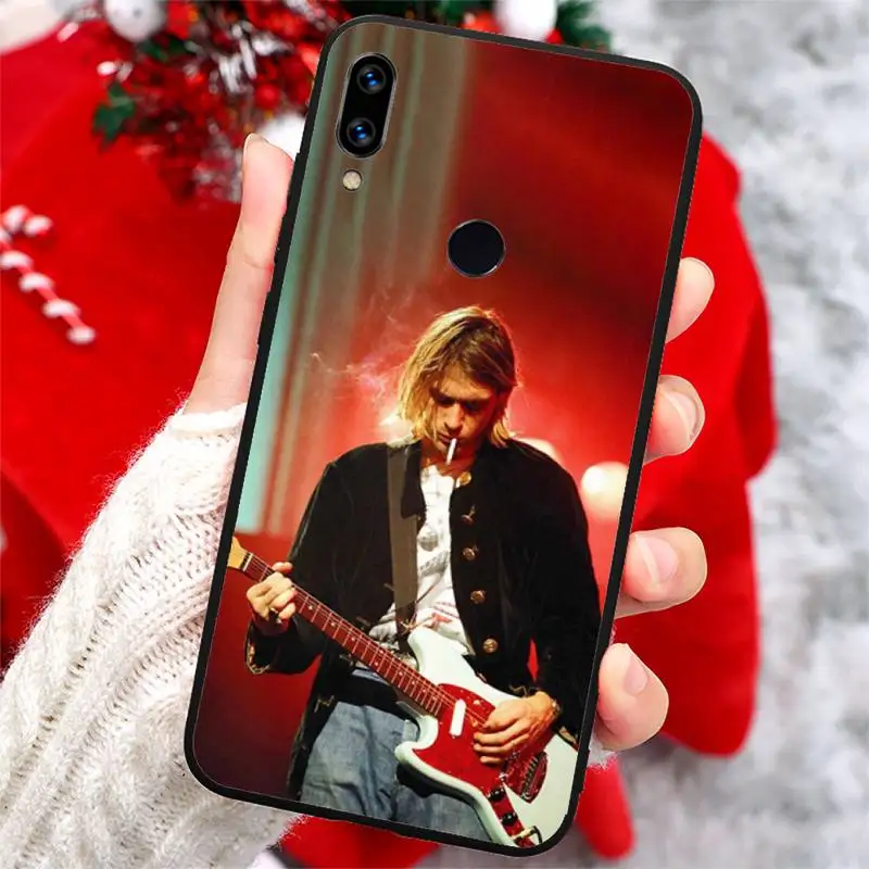 

Kurt Donald Cobain American singer Phone Case For Xiaomi Redmi note 7 8 9 t k30 max3 9 s 10 pro lite
