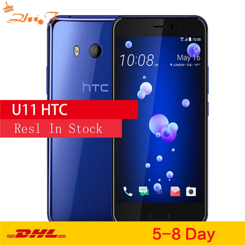 

HTC U11 64 Гб ПЗУ 4 Гб ОЗУ две Sim-карты Оригинальный разблокированный LTE Android 5,5 "12 МП и 16 Мп Восьмиядерный Snapdragon 835 NFC отпечаток пальца Type-C