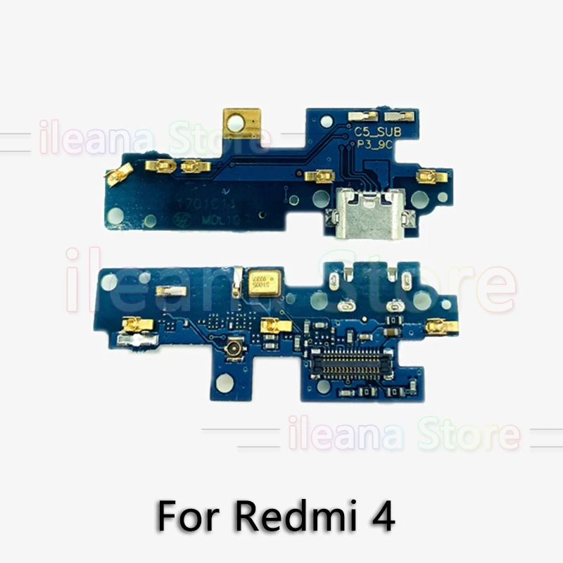 For Redmi 4 USB Дата зарядный порт зарядное устройство док-разъем гибкий кабель для Xiaomi Redmi Note 3 3s 4 4x Pro Prime Замена - Цвет: For Redmi 4