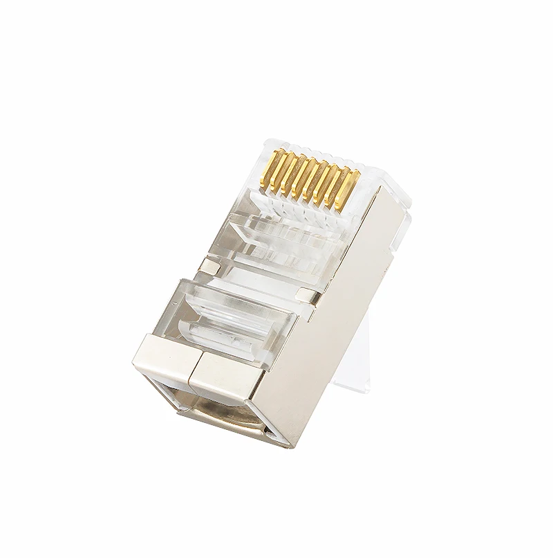 Гигабитная Сеть RJ45 8P8C Cat6 Модульные вилки Ethernet-кабель штекер разъем 1 мм