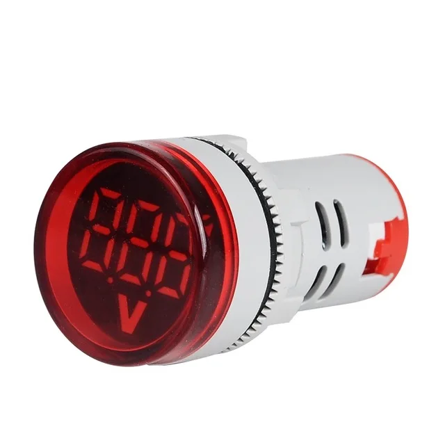 AC 60-500V 22mm Digital LED Display Voltmeter Meters Voltage Gauge Indicator Square Round Signal Lamp Tester Measuring Range | Инструменты