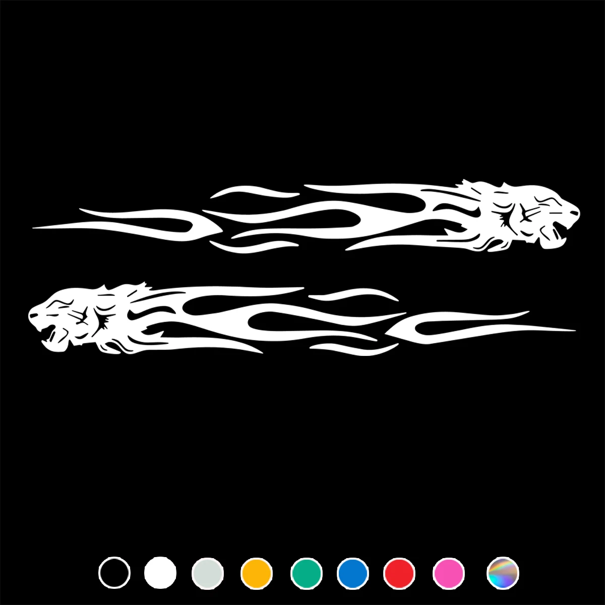 Автомобильная наклейка с эффектом пламени для автомобилей автомобильный