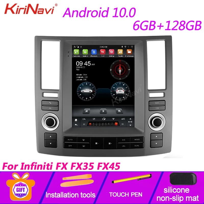 Автомагнитола KiriNavi 10 4 дюйма Android 0 для Infiniti FX FX35 FX45 DVD плеер GPS навигация 4G