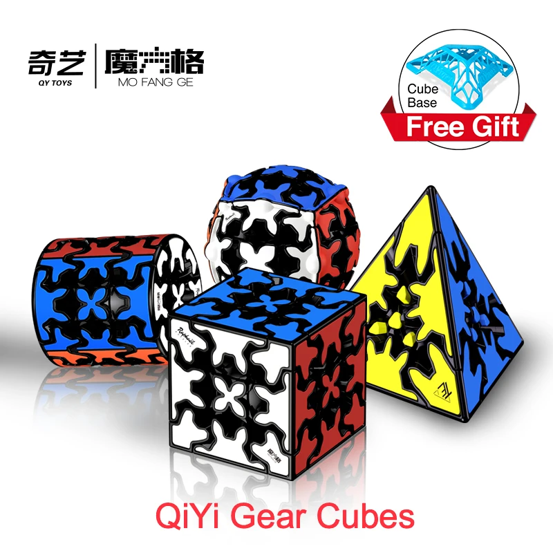 

Qiyi Gear 3x3 магический куб Пирамида цилиндрическая Сфера qiyi Шестерня кубики скорости профессиональные кубики Cubo Magico Развивающие детские игруш...