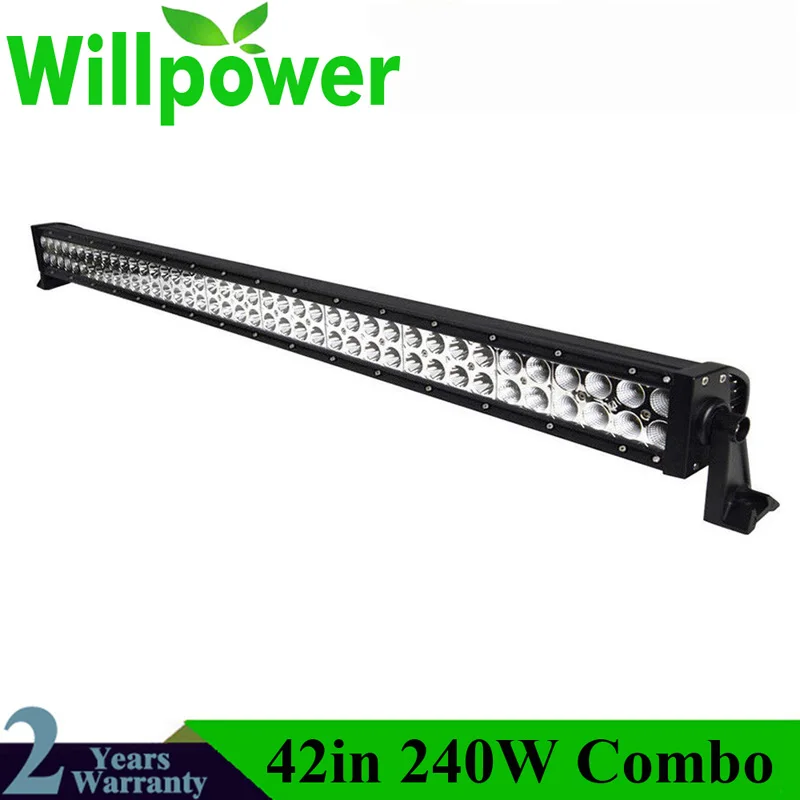 1pc no wire Комбинированный луч 12 Вольт 240 Вт 42 дюйма светодиодный светильник 4x4 высокой мощности для джипа внедорожника - Цвет: 1pc no wire