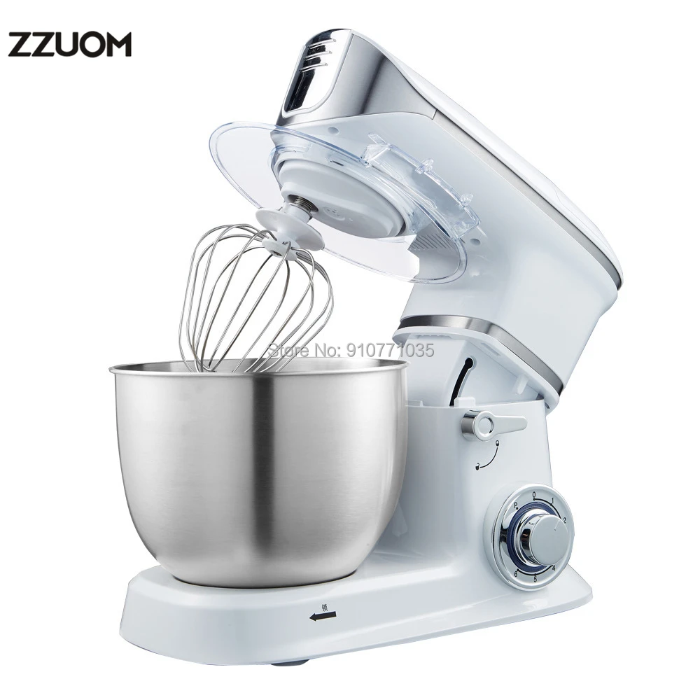 

Кухонная тестомешалка ZZUOM 5 л 1000 Вт с вращающейся чашей 5 л