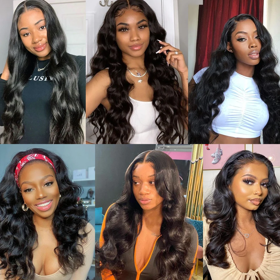 Волнистпряди с фронтальными волосами для женщин 10-30 дюймов волнистые