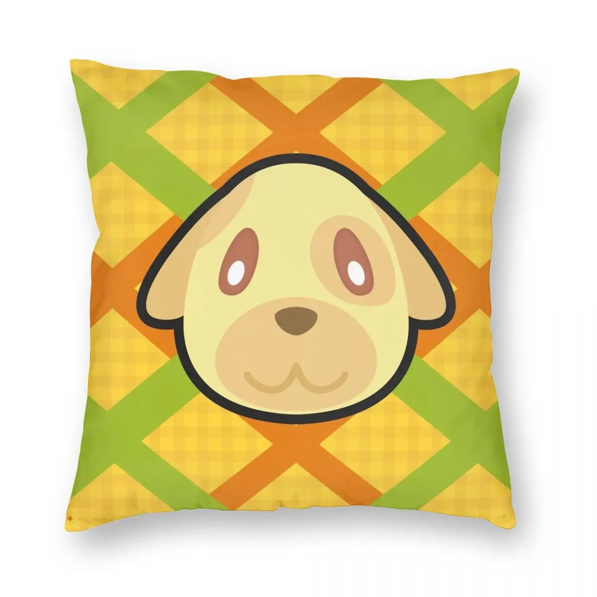

GOLDIE ANIMAL CROSSING Square Pillowcase Polyester Linen Velvet Creative Zip Decor Pillow Case Sofa Cushion Case
