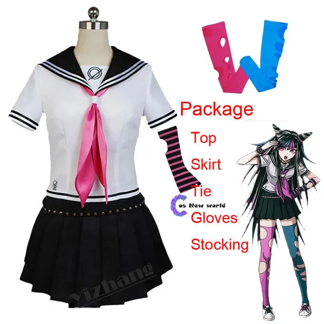 Аниме Danganronpa 2 Nanami Chiaki Коидзуми Mahiru Mikan Tsumiki Косплэй костюм Mioda Униформа Ибуки