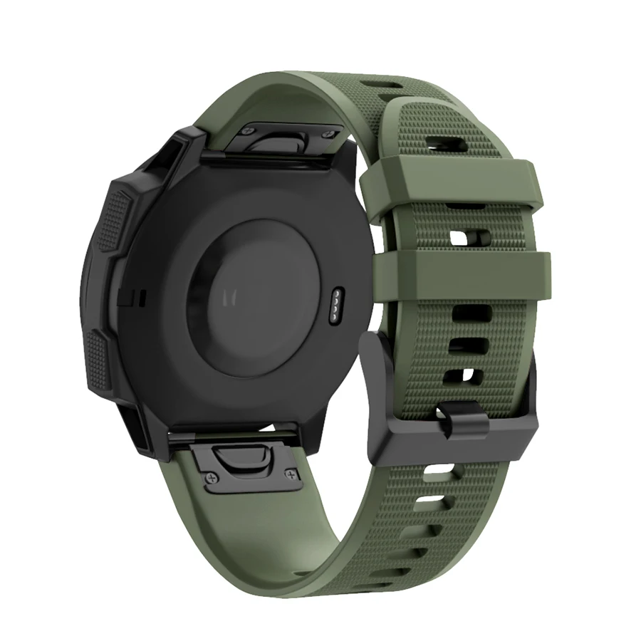 Ремешок для наручных gps часов Garmin Fenix 5x 5X3 3 HR аксессуары быстросъемный силиконовый