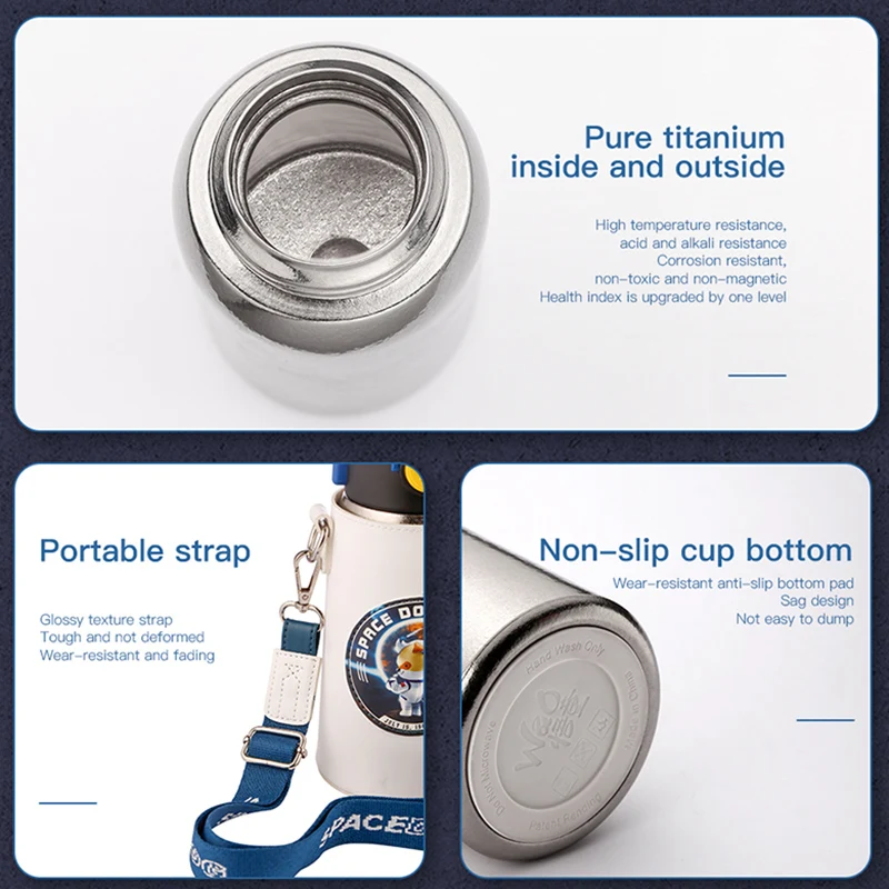 

FEIJIAN Kids Thermos Bottle,Double-Wall Vacuum Flask Stainless Steel,Cute And Protable Water Bottle ,For School Travel,BPA Free