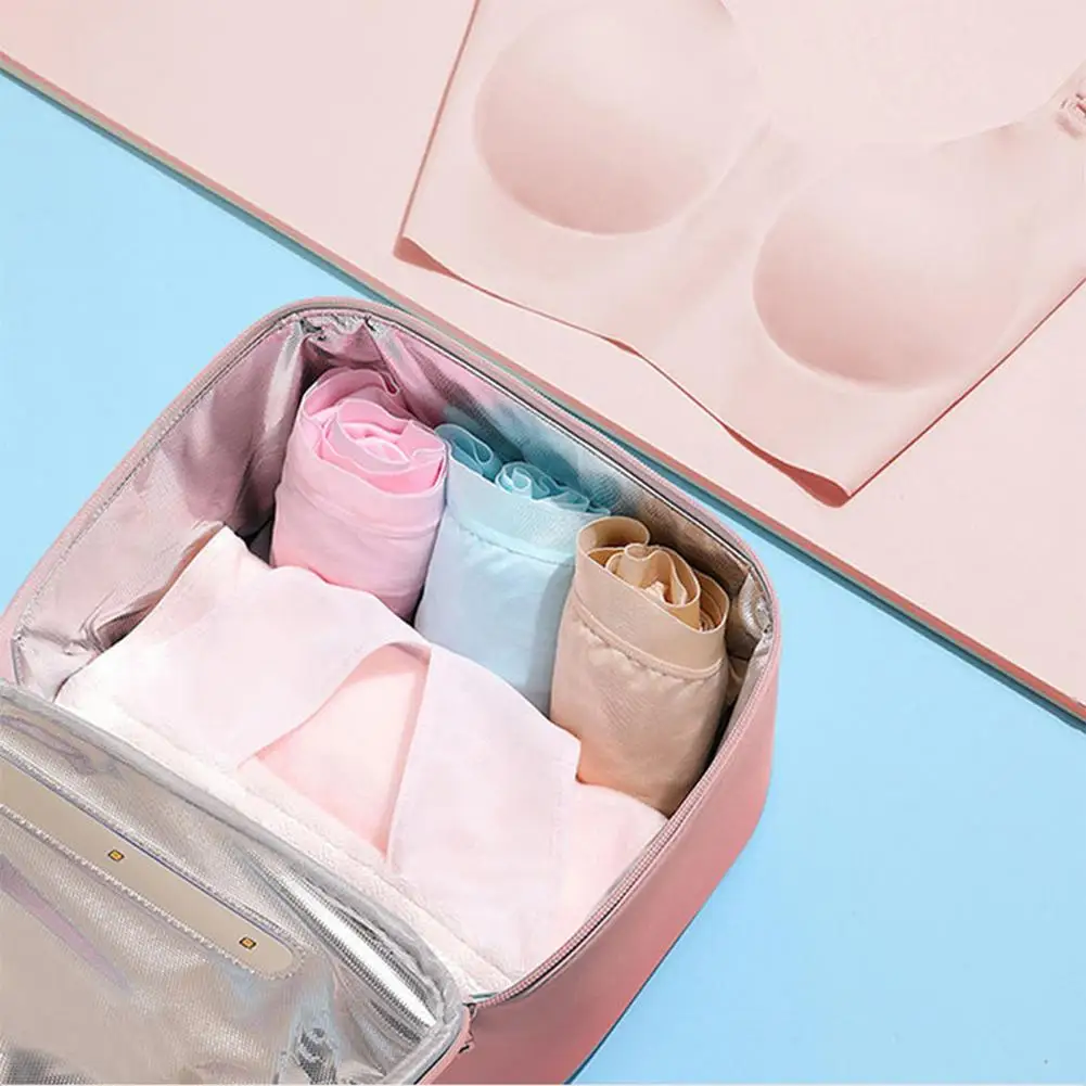 

UV Sterilizer Bag Storage Box LED Disinfection Bag Container Organizer For Baby Food Milk Toy Mobile Phones Cleaning