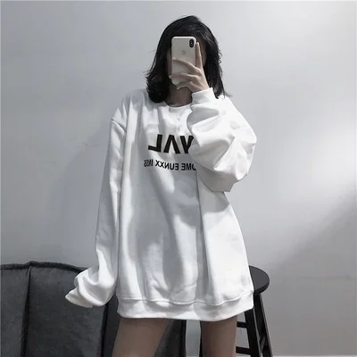 

Суперпопулярные толстовки, женский свитер, женский свитер средней длины в Корейском стиле на весну и осень