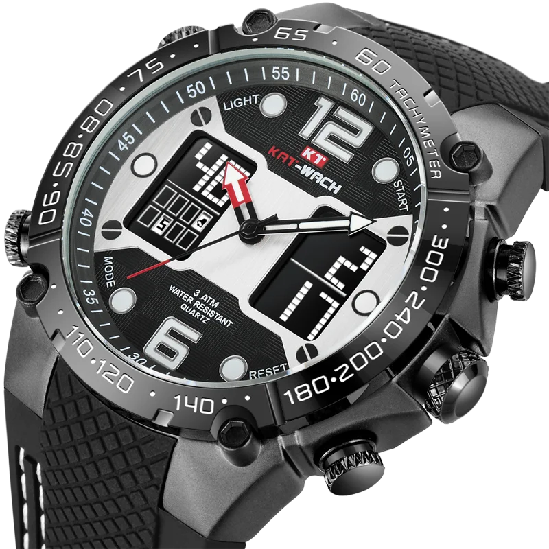 Светодиодные цифровые часы водонепроницаемые военные наручные светящиеся