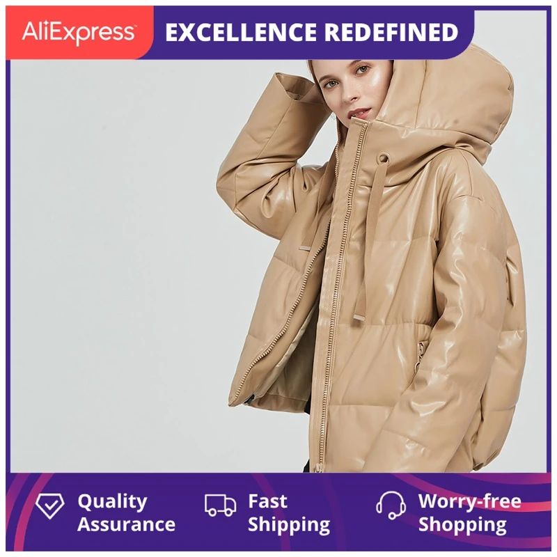 

Женская модная Толстая Теплая стеганая куртка из искусственной кожи, пальто, винтажная парка большого размера с длинным рукавом, женская ве...