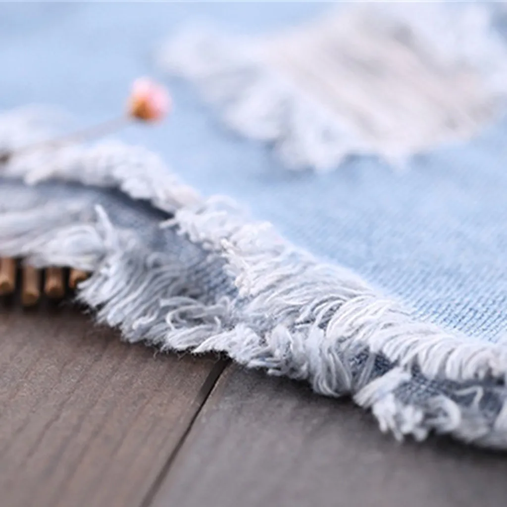 

Women High Waisted Shorts Washed Hole Ripped Short Mini Jeans Denim Pants Shorts VogueSummer Hot Tide Denim Women Shorts