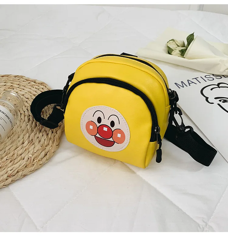Детский рюкзак Anpanman для девочек и мальчиков; милые сумки-мессенджеры для маленьких принцесс; сумка на плечо с рисунком монетки; рюкзак из искусственной кожи; подарок для девочек