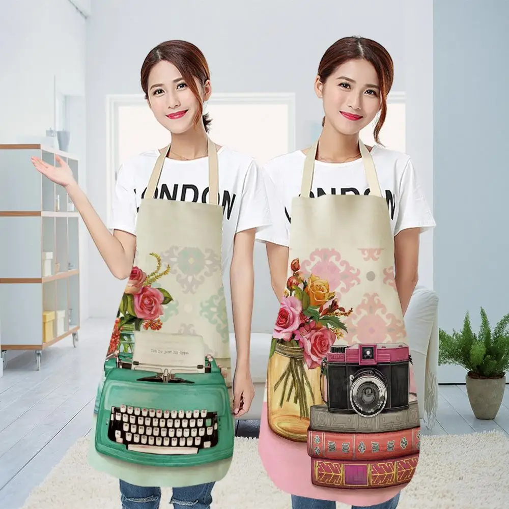 1 шт. Женский Фартук из хлопка и льна в стиле ретро | Дом сад