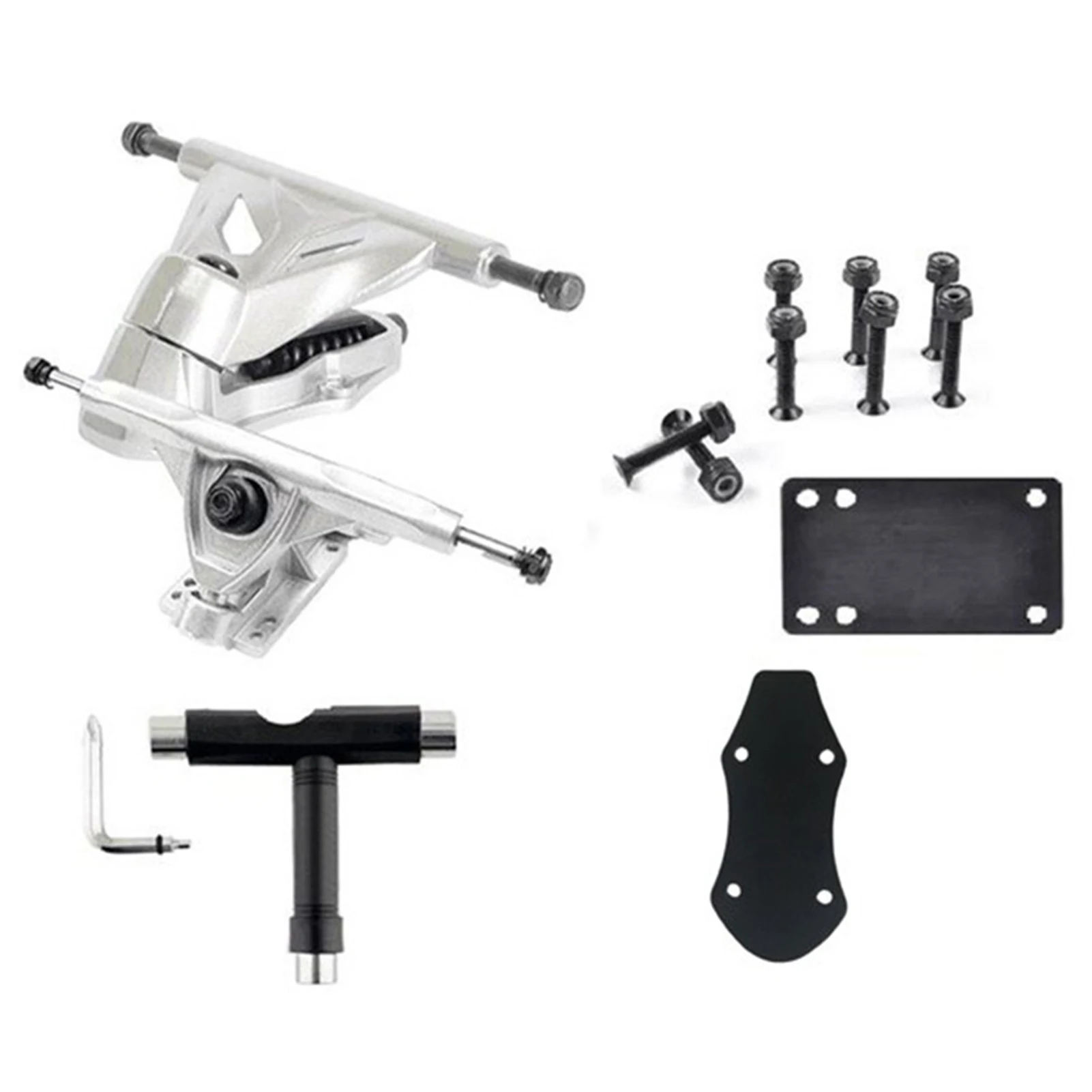 

6inch Skateboard Bracket Base Surfing Skateboard Bridge Steering Bracket Shock Absorber Skateboard Racks Skateboard Accessories