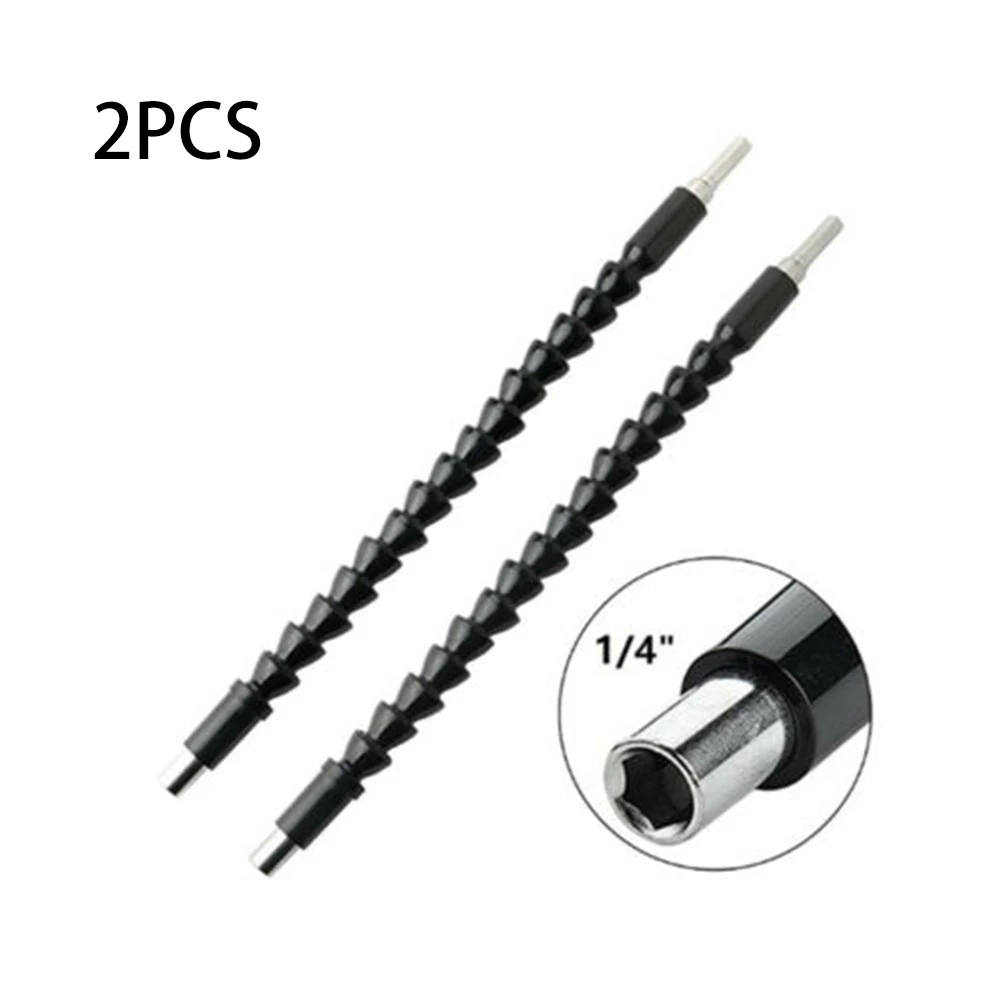 

2pcs Flexible Shaft Flexible Drill Extension Bits PVC Plastic Useful Durable