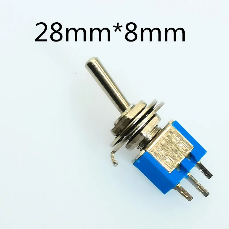 

Batch Smts-102 Light Blue Subminiature Toggle Switch ON-ON SPDT 3 Pin 3a 125VAC 1.5A Amps 250VAC DL