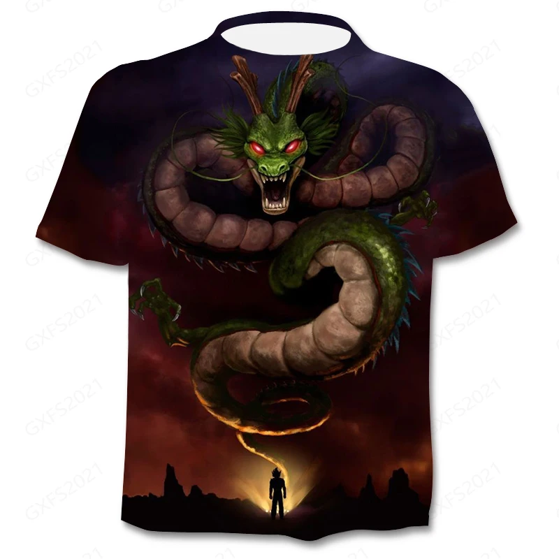 

Oversized Harajuku Style Summer 3D T-Shirt Animation Series Dragon-Ball Men's Women's Street T-Shirt Party Tourism Sports Hot
